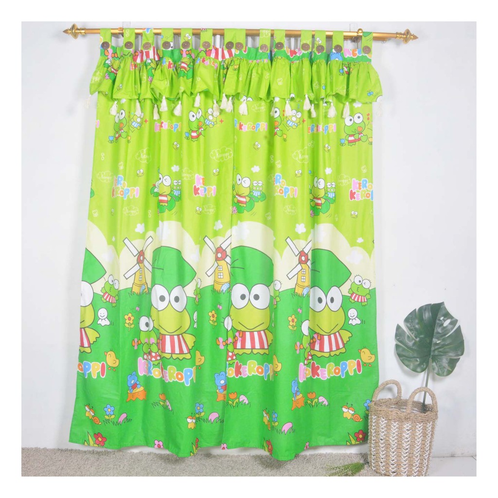 Gorden Gantung Motif Keroppi Full Shopee Indonesia