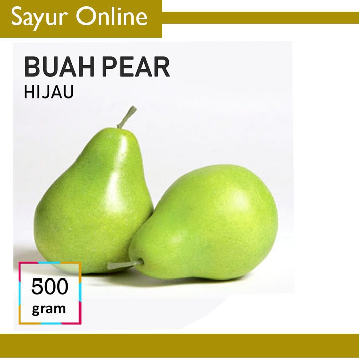 

[SayurOnline] BUAH PEAR HIJAU [500g]