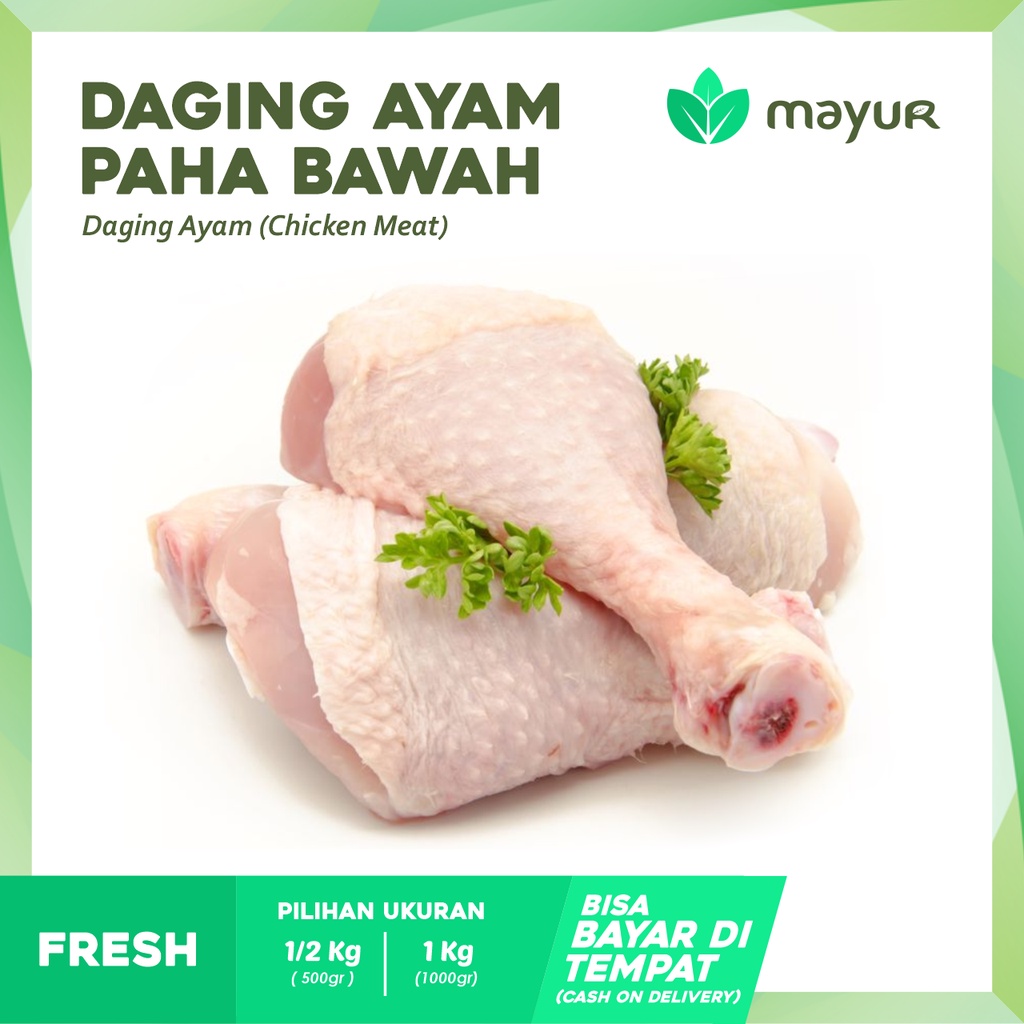 

Daging Ayam Paha Bawah / Drumstick Segar ( 1/2kg | 1kg )