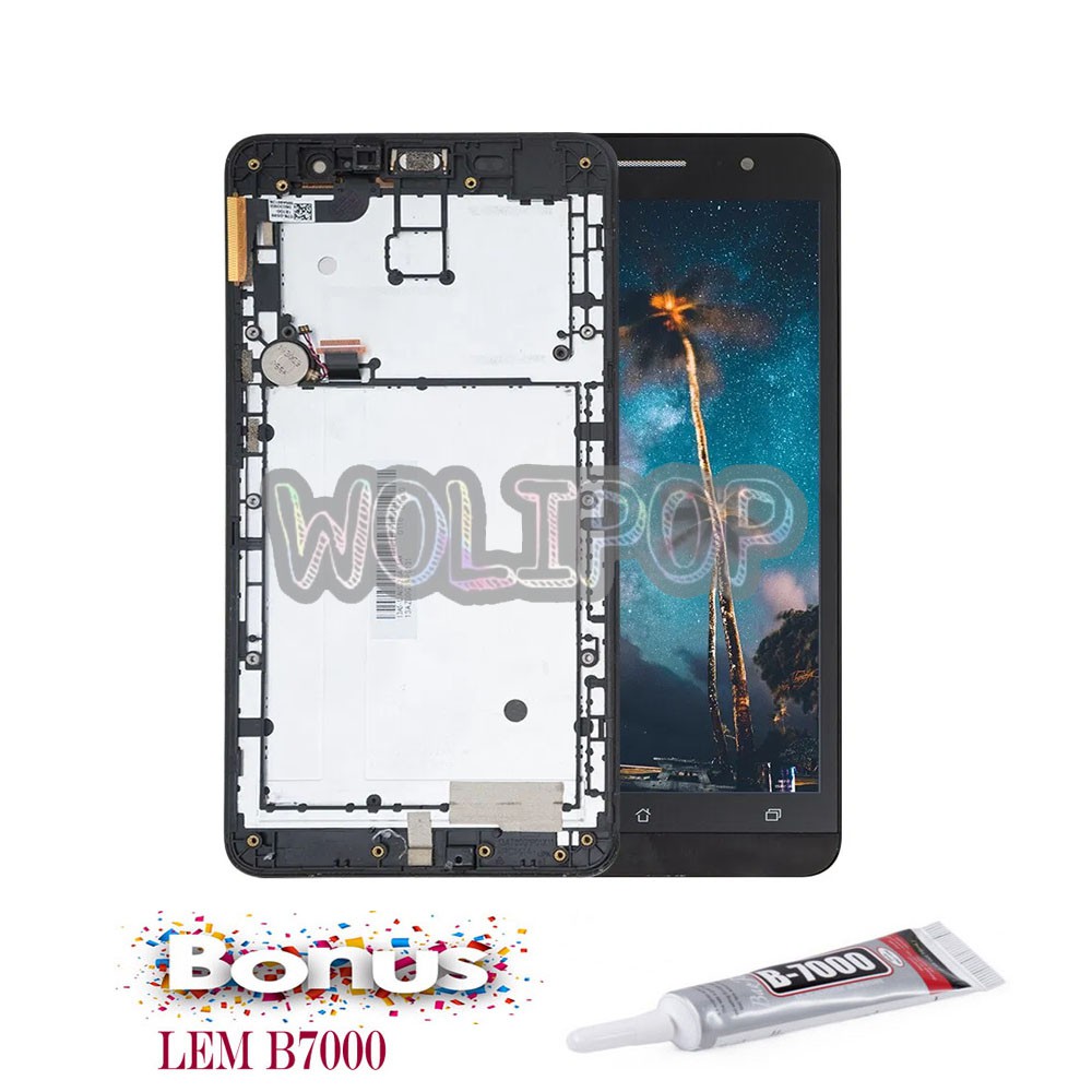 LCD TOUCHSCREEN FRAME ASUS ZENFONE 6 A600 T00G Z002 ORIGINAL NEW