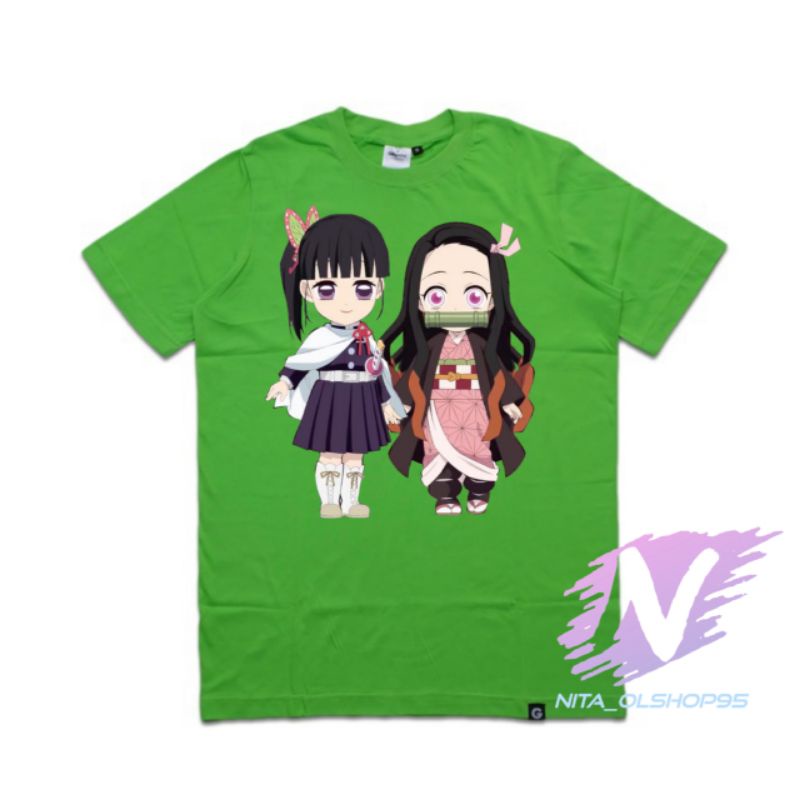 kaos nezuko dan kanao  kaos anak anime populer