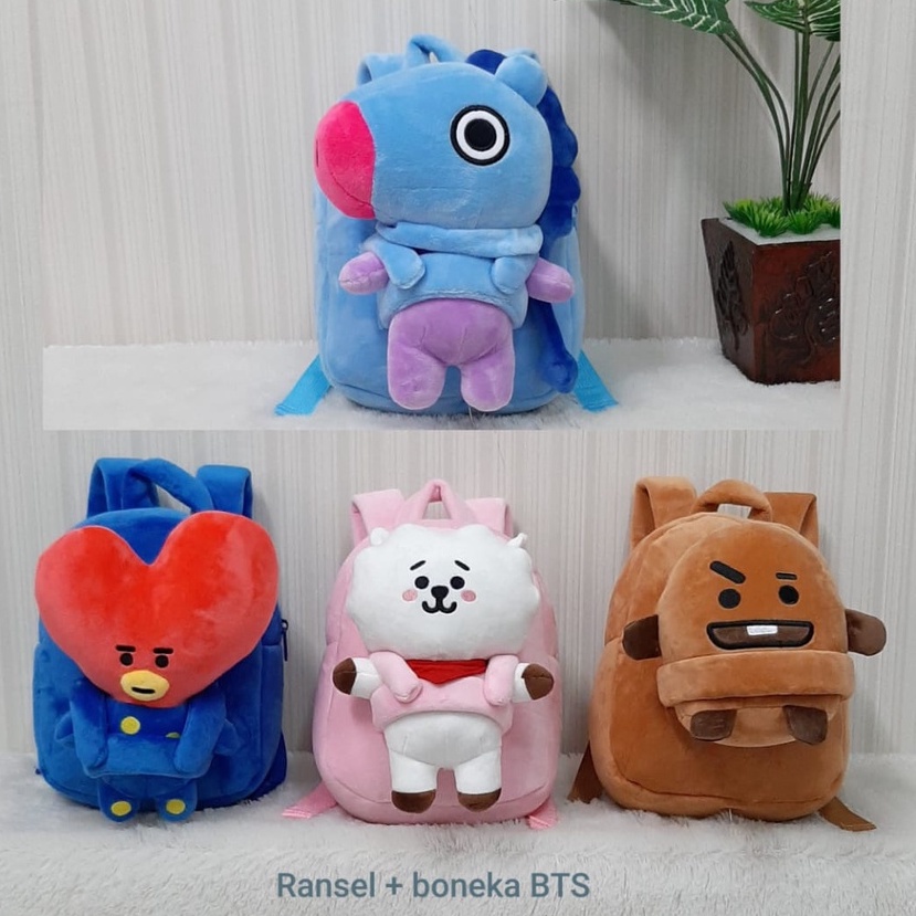 Toysopedia Tas Ransel Boneka RJ Chimmy Tata Koya Mang VAn Shooky Cooky Unofficial/Ransel Anak Sekolah