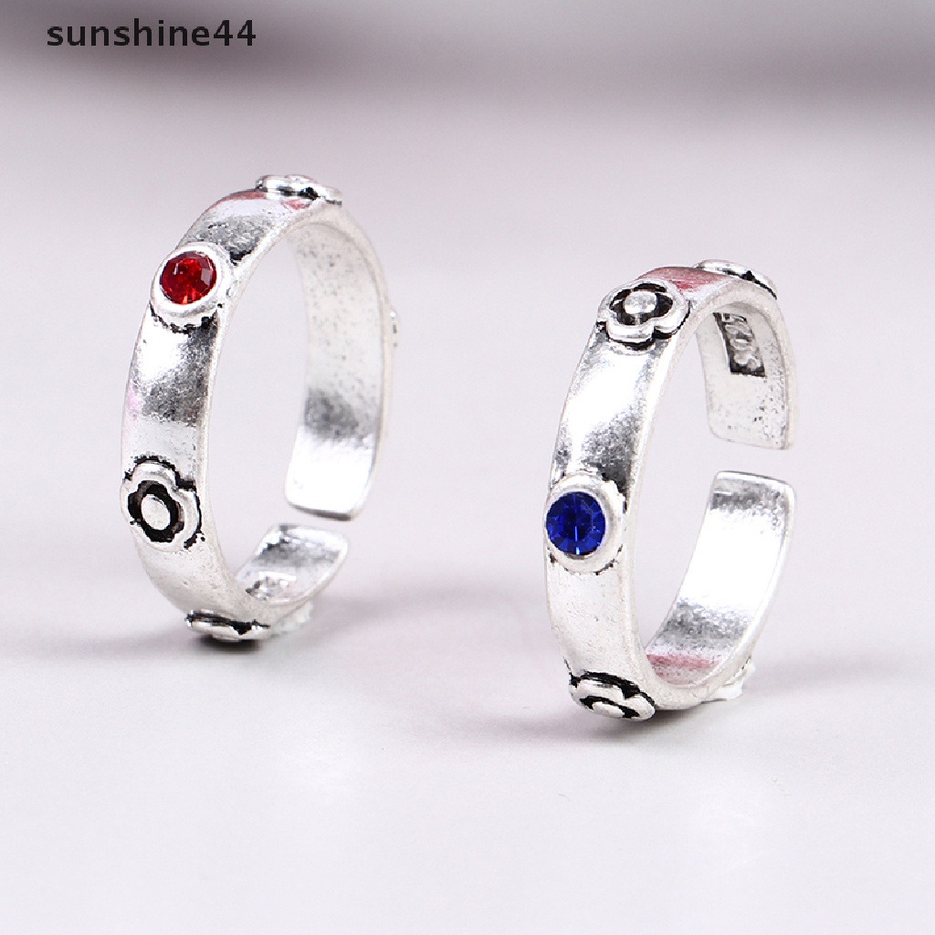 Sunshine Cincin Metal Adjustable Desain Anime Kastil Howl Sophie Untuk Unisex