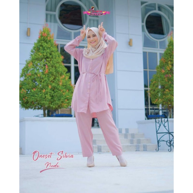 silvia oneset by sivana hijab ope pre order