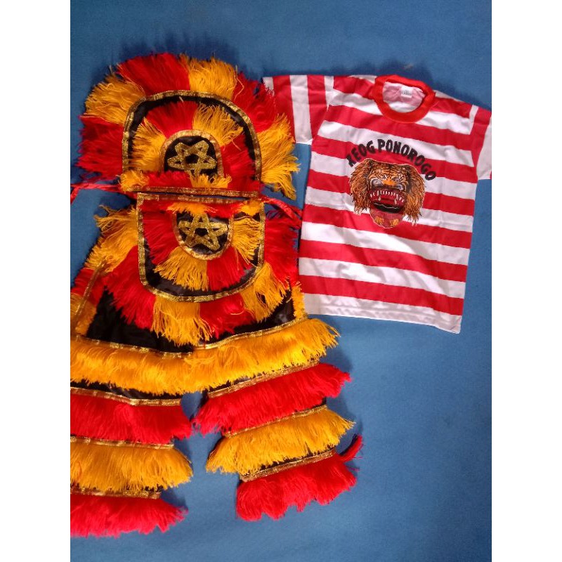 Celana barong PAUD, TK, SD, 2embong, kaos reog, setelan baju barongan, kostum barongan