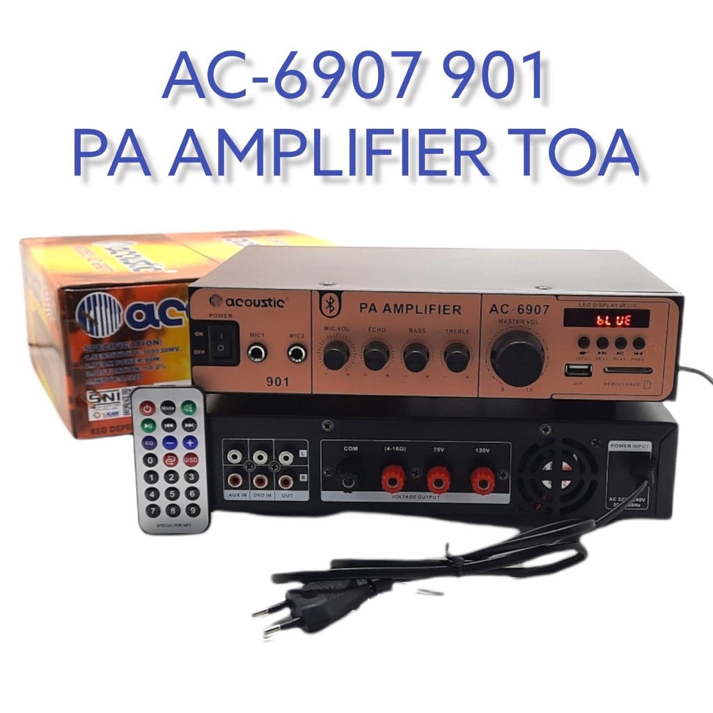 POWER AMPLIFIER ACOUSTIC AC 6907 901 USB BLUETOOTH