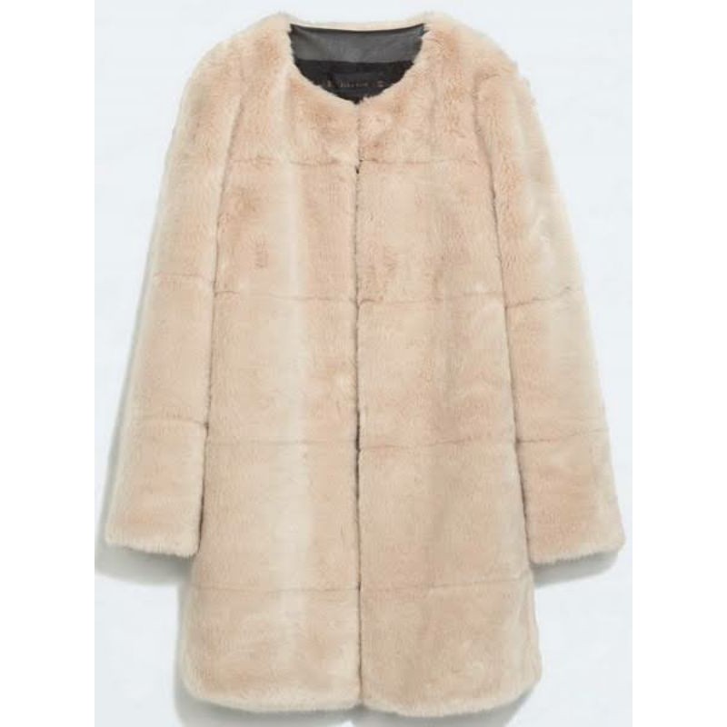 Zara Coat Fur (preloved)