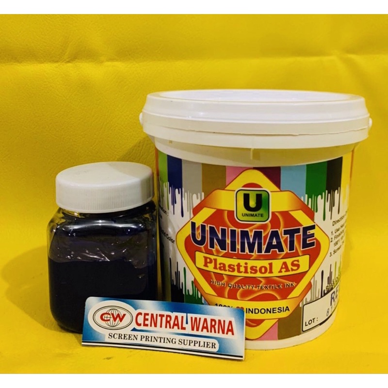 

Tinta Sablon Distro Plastisol Unimate AS Biru - 200Gr