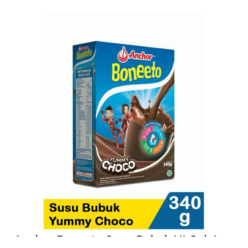 Boneeto Susu Bubuk InstanYummy Choco 340g