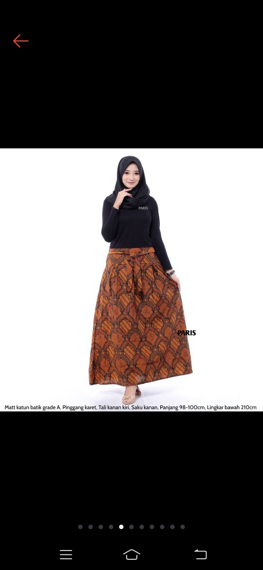 Rok Fashion Batik Primishima Wanita Rok Panjang Batik Modern Bawahan Batik Rok Adikara Batik Solo