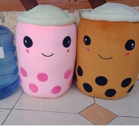 Boneka boba jumbo 60cm/boba milk tea isi padat