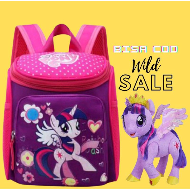 Tas Ransel Sekolah Anak Cewe Cewek Perempuan Lucu Paud Tk Sd Kuda Unicorn Poni Terbang