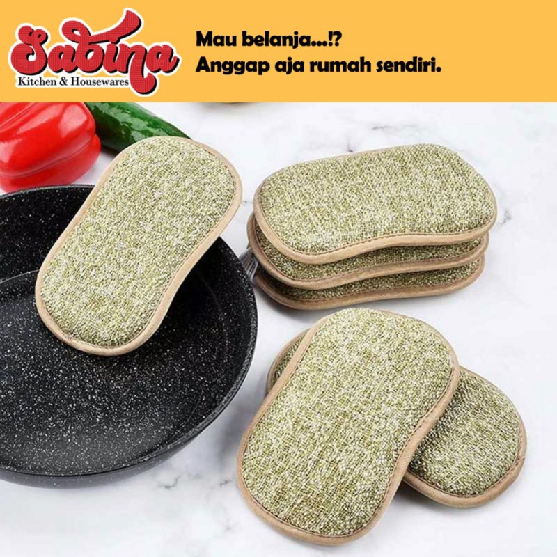 Kain Lap Dapur Microfiber 2 Sisi Serbaguna Cleaning Magic Sponge