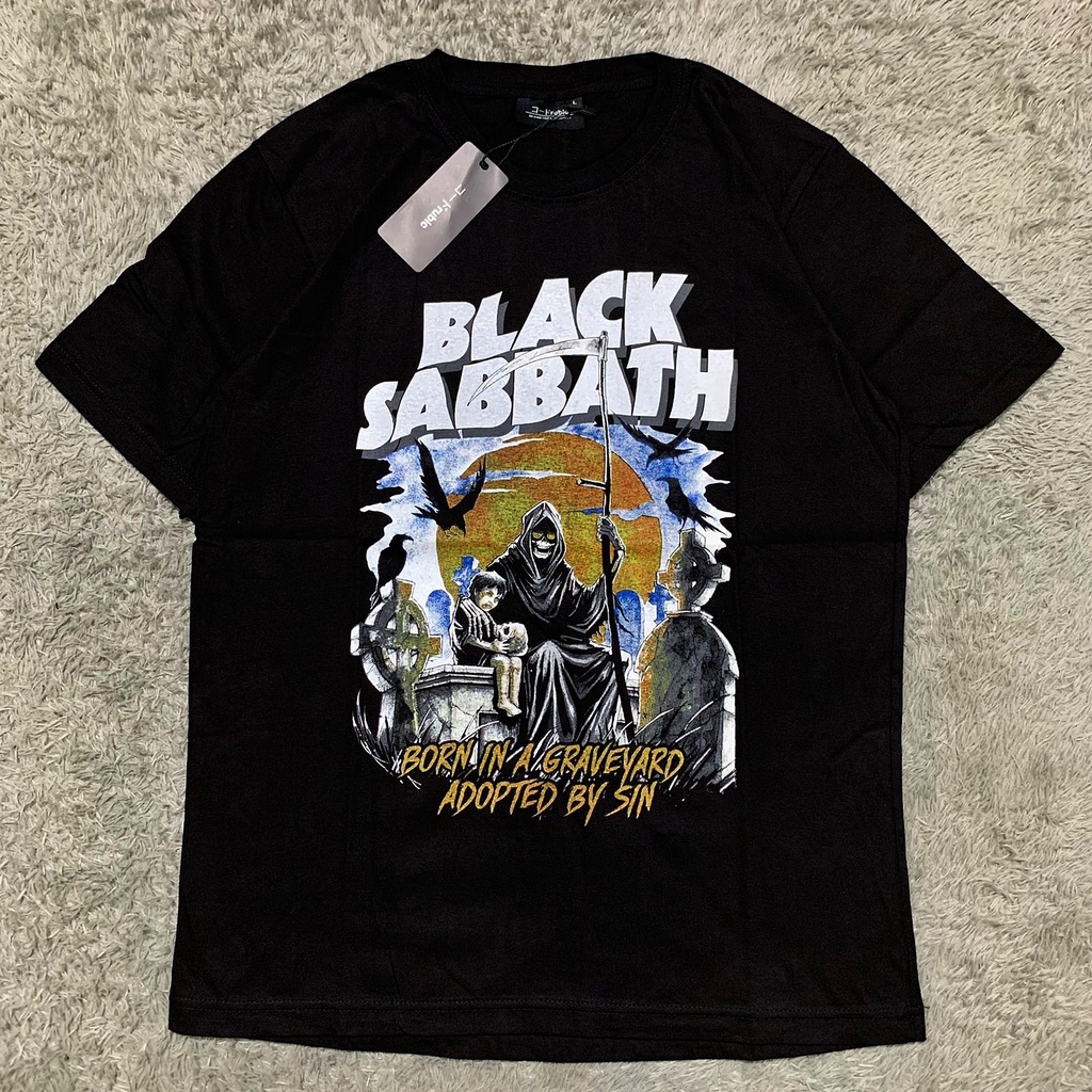 KAOS TSHIRT BAND BLACK SABBATH BY RUBIC PREMIUM FULLTAG