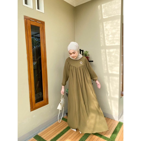 Dress crinkle / dress busui /dress simple