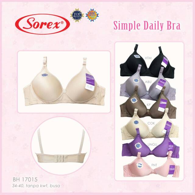 BRA SOREX TANPA KAWAT ADA BUSA ART. 17015
