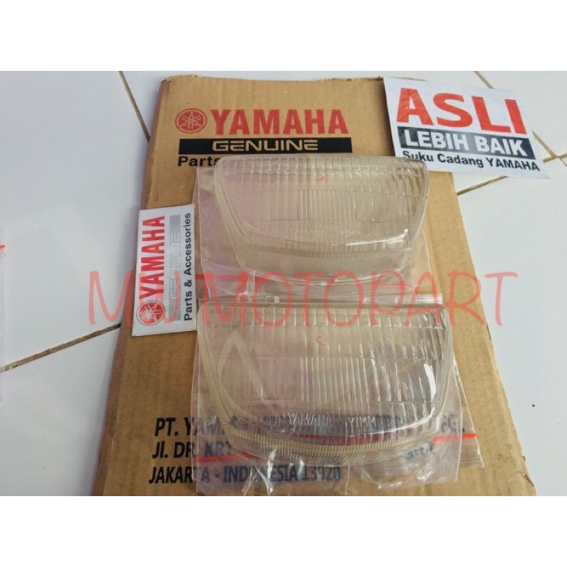 mika lampu kaca depan reflektor lens head light 4US garis fizr f1zr 97 original YGP yamaha YIMM
