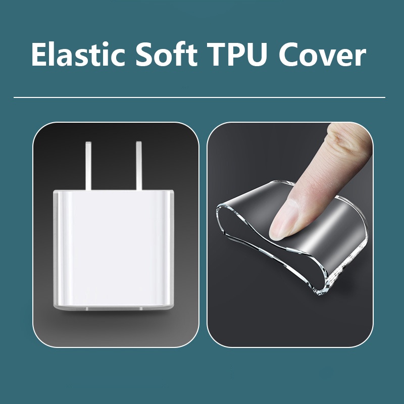 Tpu Soft Charger Protector Bening Charger Cover Untuk ip/huawei/oppo/xiaomi 67W