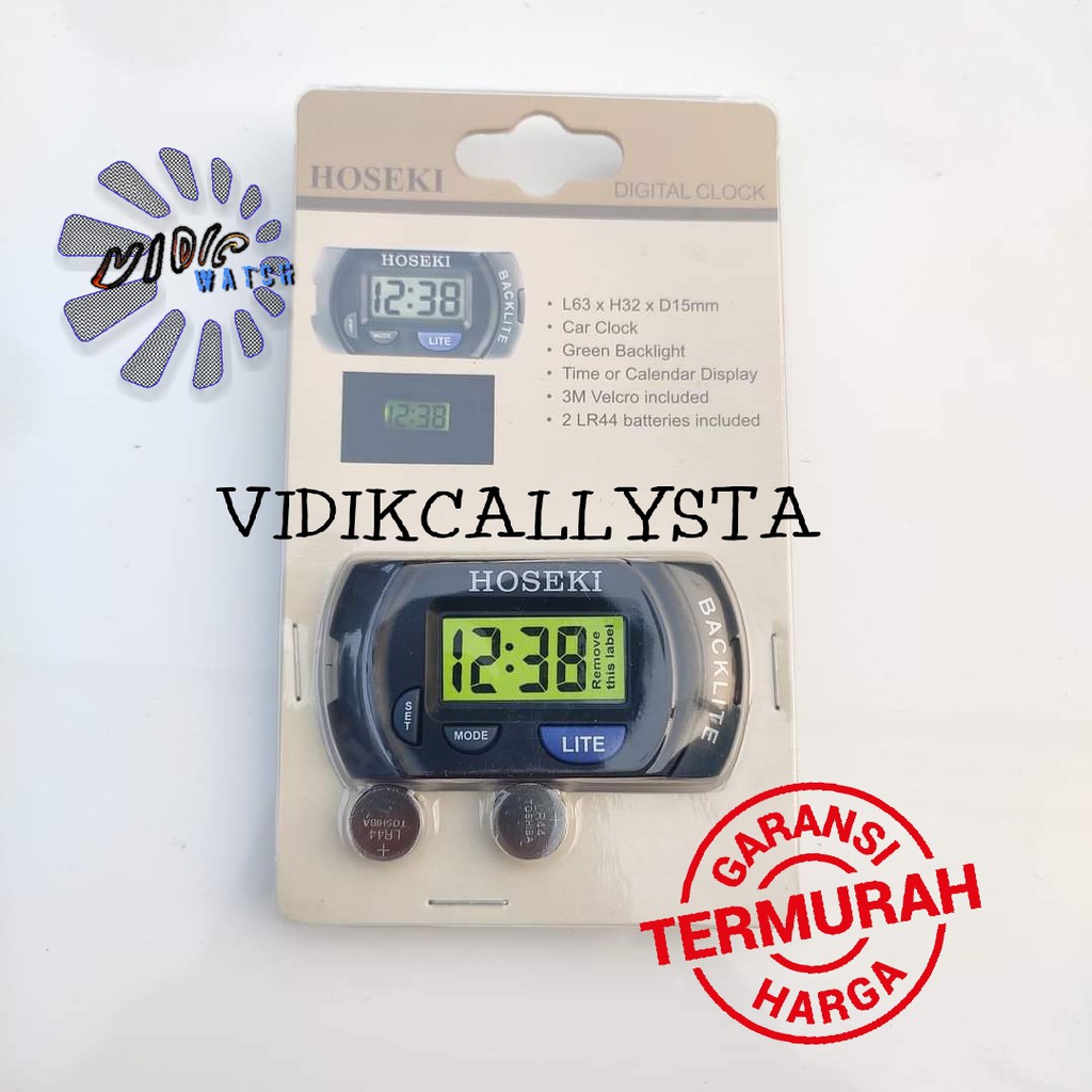 Digital timer Hoseki 2205 mobil Car Clock Stopwatch Original