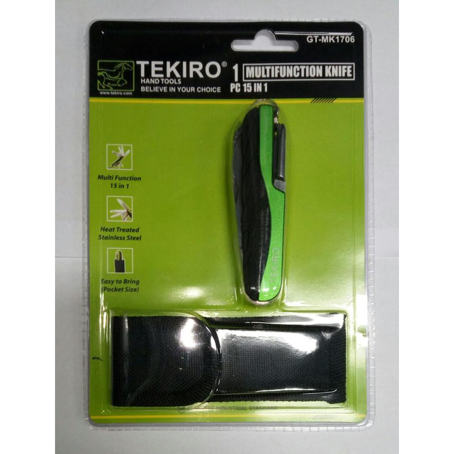 Paling Murah Pisau Lipat Multifungsi 15In1 Tekiro Terbaik