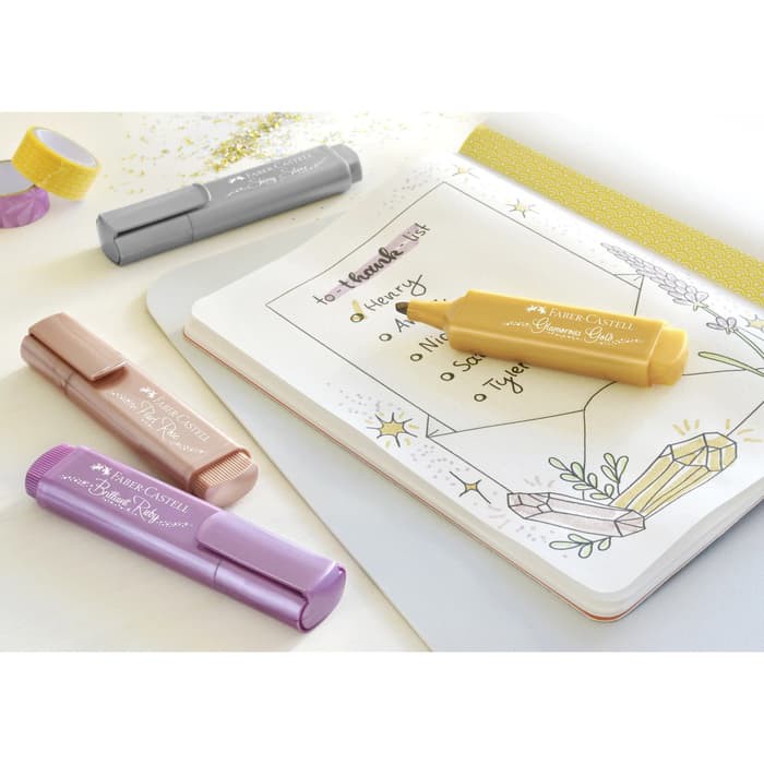 

Faber Castell Textliner Metallic 46 Original Fabercastell Highlighter Pewarna Teks