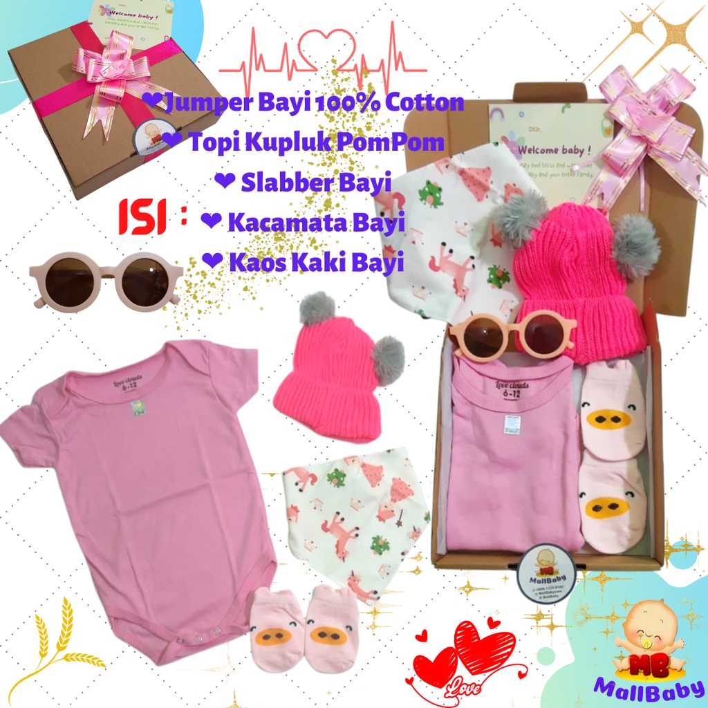 Hampers Bayi Perempuan Kado Bayi Cewek Newborn Gift