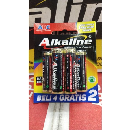 BATERAI ALKALINE A2 ISI 6