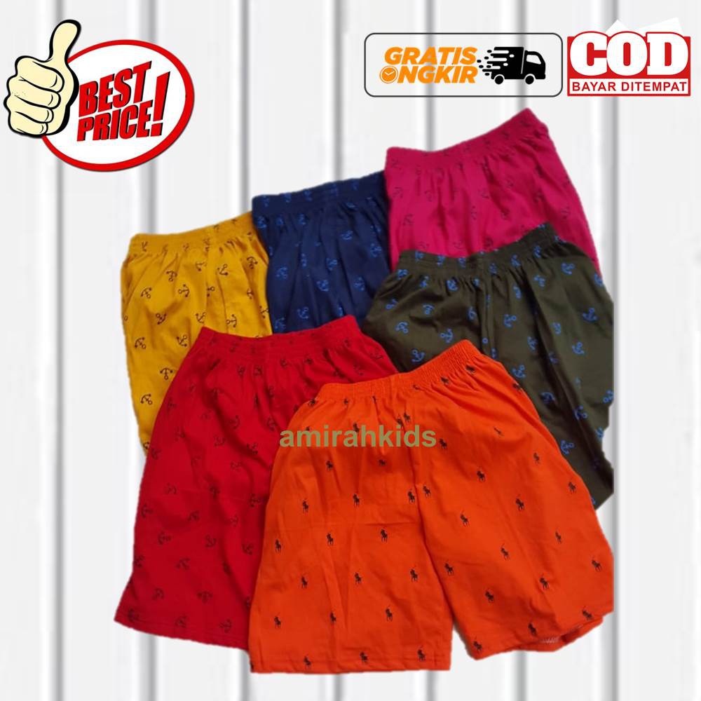 Celana Kolor Anak Laki Laki Perempuan Murah Motif Polo Jangkar Kapal Usia 1 2 3 4 5 6 7 8 9 10 11 12