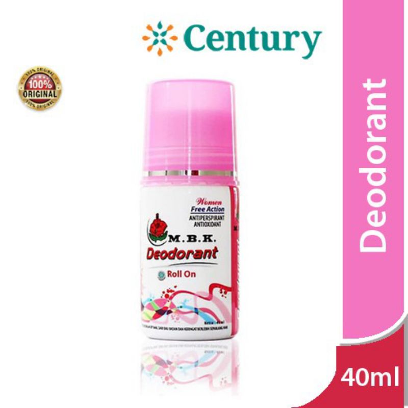 ORIGINAL M.B.K. DEODORANT ROLL ON 40 ML / DEODORANT MBK ROLL ON WOMEN PINK
