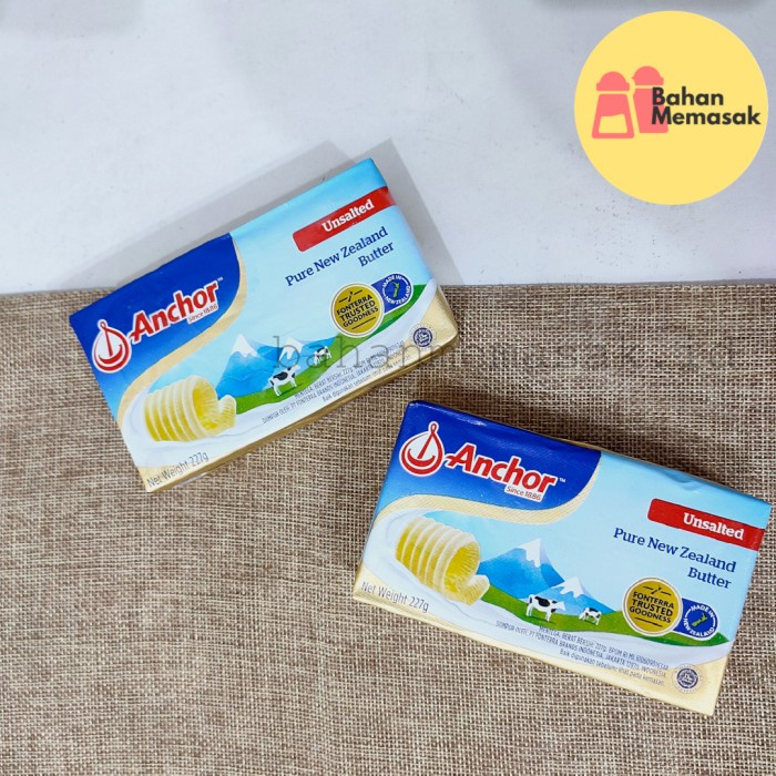 

Anchor Butter Unsalted 200 gram (khusus gojek/grab)