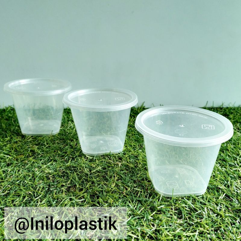 25pcs Thinwal cup 150 ml / Cup Plastik DM 150 ml / DM Round 150 ml