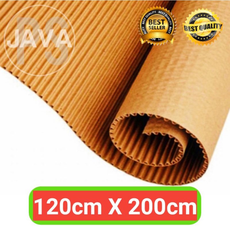 

Kardus Polos Karton Lembaran Murah Single Face Roll 120cm X 200cm