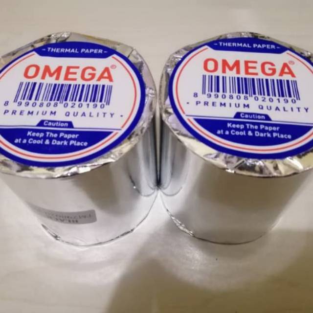 

Kertas Kasir Thermal Ukuran 80 x 80 mm merk Omega Paper