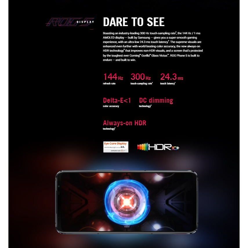 Asus ROG Phone 5 [8GB/ 128GB Snapdragon 888 5G/ Phantom Black] GARANSI RESMI ASUS