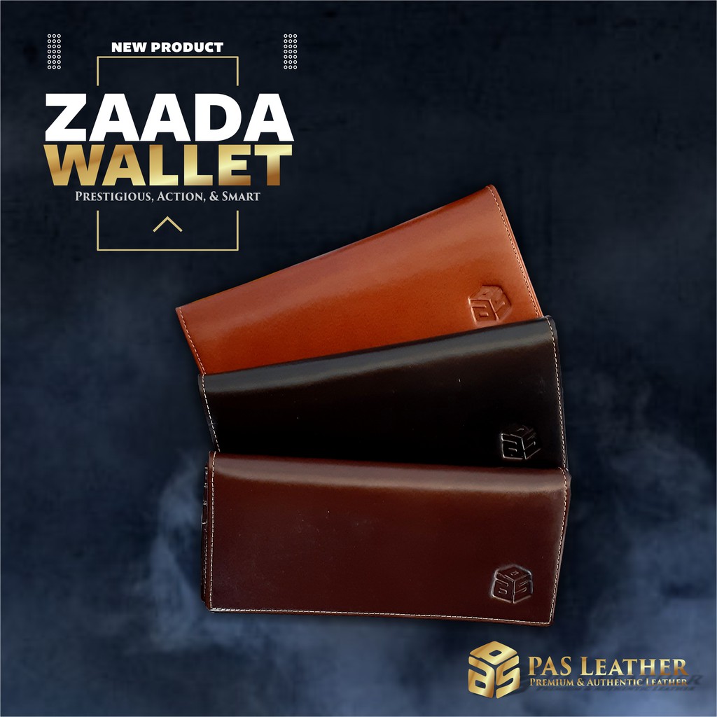 Dompet PAS Leather ZAADA Dompet Kulit Asli Dompet Kulit Magetan Dompet Kulit Pria