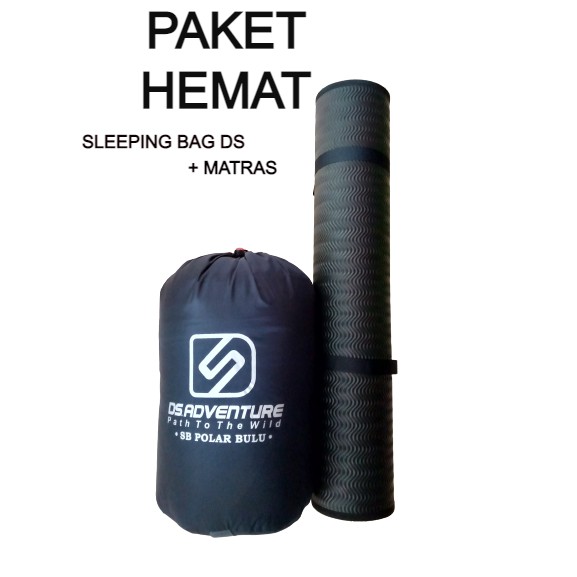 Paket Hemat Sleeping bag Ds Adventure + Matras Karet spon