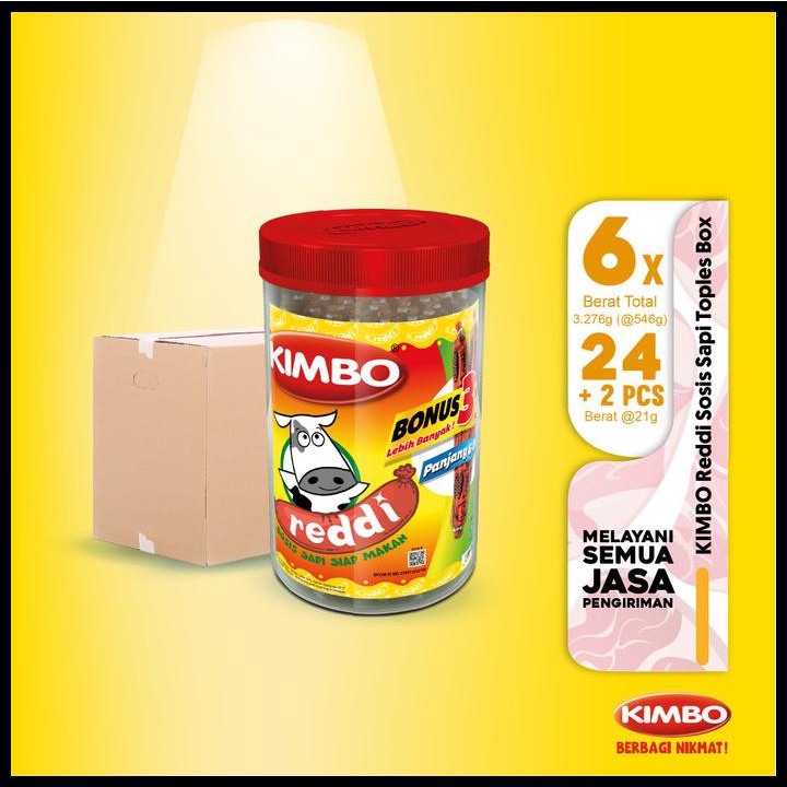 

Kimbo Reddi Sosis Sapi Toples Box