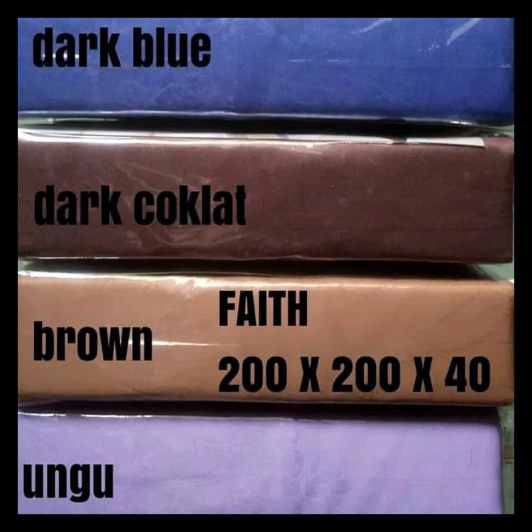 Sprei Katun Jepang / Sprei Polos&Salur 200X200X40 Katun Jepang Ori - Ungu Tua Kode 32
