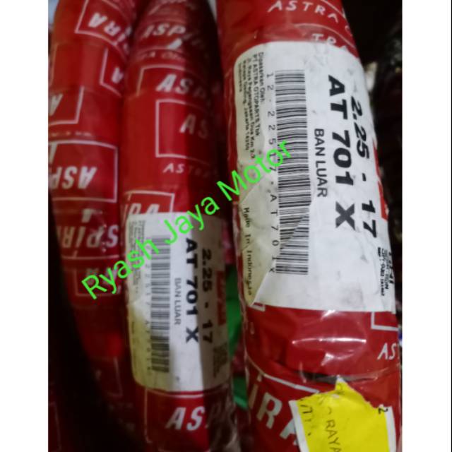 Ban luar non tubeless AT 701 225-17 (60/80-17 - 70/90-17) for supra x 125/karisma/jupiter z/z1/supra fit new