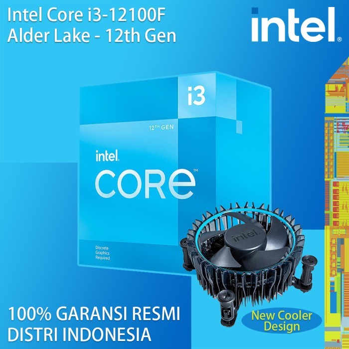 Processor Intel Core i3-12100F Up To 4.3GHz Socket LGA 1700 Alder Lake