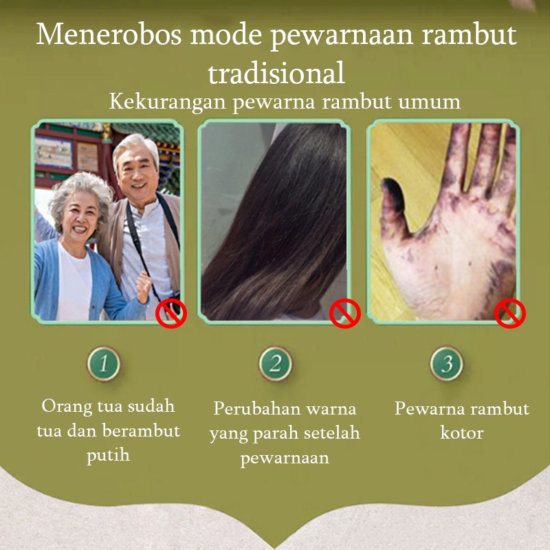 Sampo rambut hitam Cat rambut Pewarna rambut permanen hitam 650ml Sampo botani Rambut hitam alami Rambut hitam dalam sekali cuci Kulit kepala anti lengket hitam Kerah tidak kotor Hitam permanen