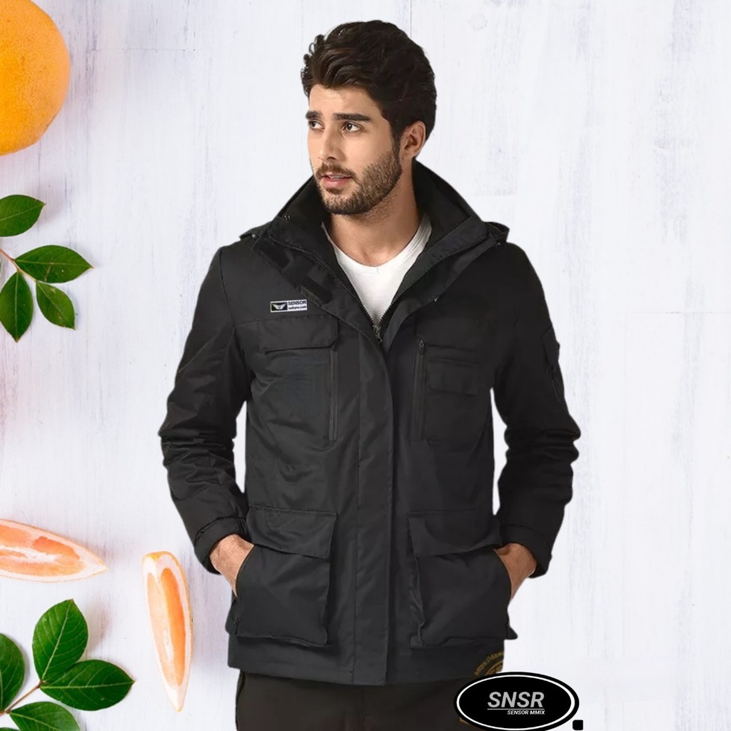 AKN - JAKET PARKA OUTDOR PRIA ANTI AIR WATERPROOF / JAKET PRIA OUTDOOR GUNUNG WATERPROOFWINDPROOF ANTI ANGIN PREMIUM COMBI PARASUT TASLAN PARASUT ORIGINAL SENSOR TERBARU