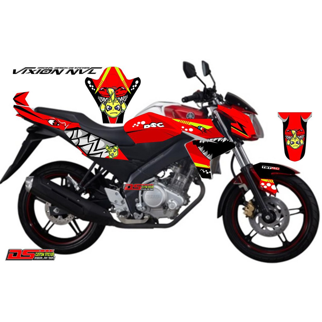 133 Decal Vixion Motif Hiu Shopee Indonesia