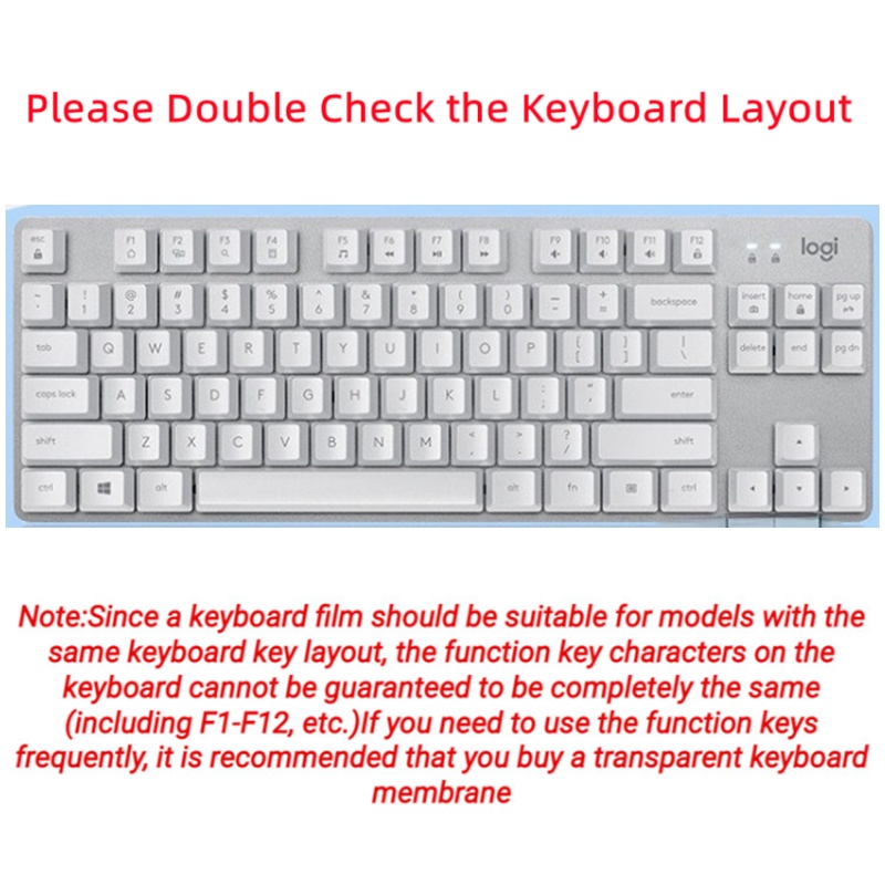 Film Pelindung Keyboard 84 Tombol Anti Air Untuk Logitech K835