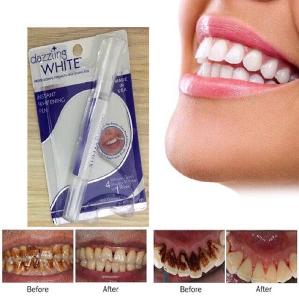 DAZZLING WHITE Pemutih Gigi Bahan Gel Peroksida Teeth Whitening Rotary Peroxide Gel Too