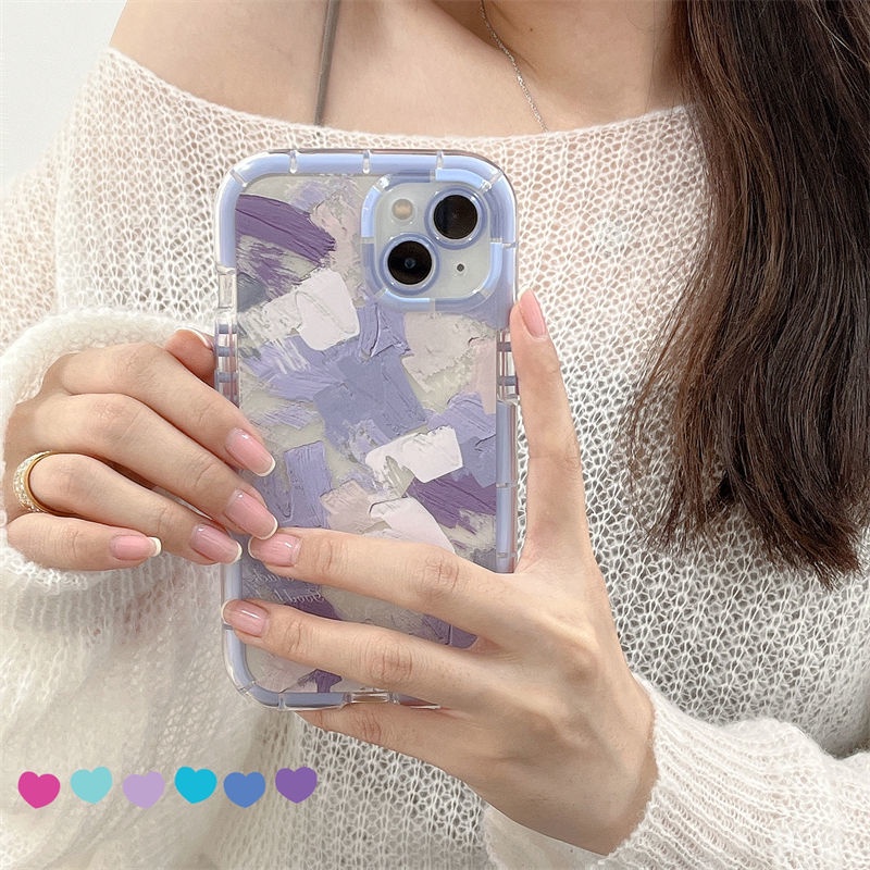 Case Motif Lukisan Minyak Untuk iphone 12 13 11 Pro Max X Xs Max Xr