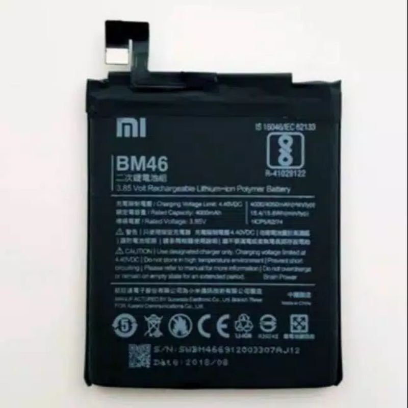 Baterai Xiaomi Redmi Note 3 Original BM46 Batre Batrai Xiaomi Xiomi Redmi Not 3