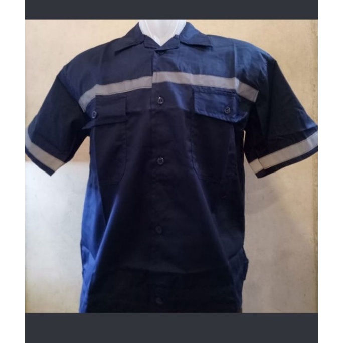 WEARPACK ATASAN /BAJU SAFETY/ATASAN K3/KEMEJA KERJA PRIA SERAGAM OPERATOR/ BAJU BENGKEL/ MEKANIK