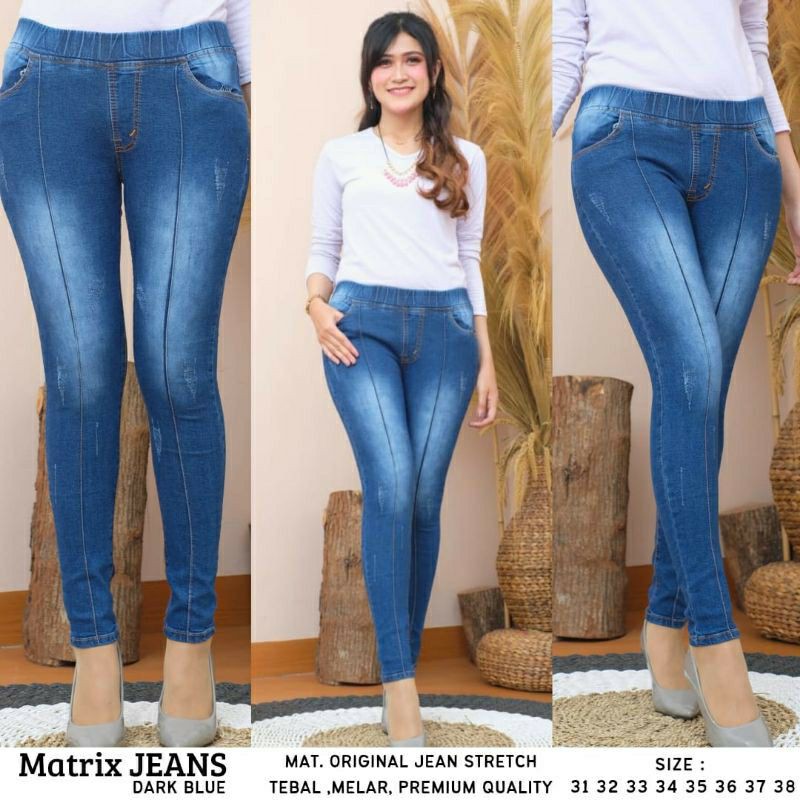 Celana Legging Jeans Seon wanita Premium // Celana Jegging Seon Jeans Wanita Jumbo