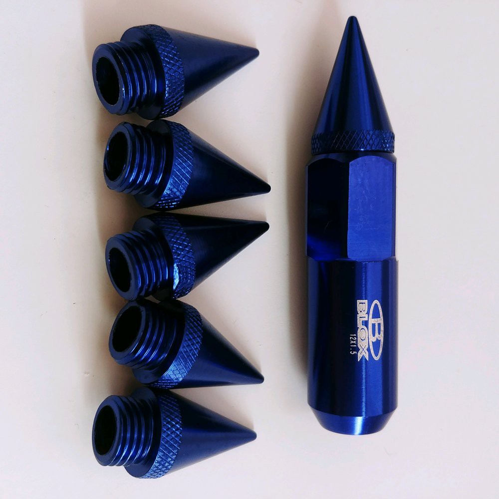 lug nut 1.5 mm baut racing balap mobil biru model peluru 1.5 mm